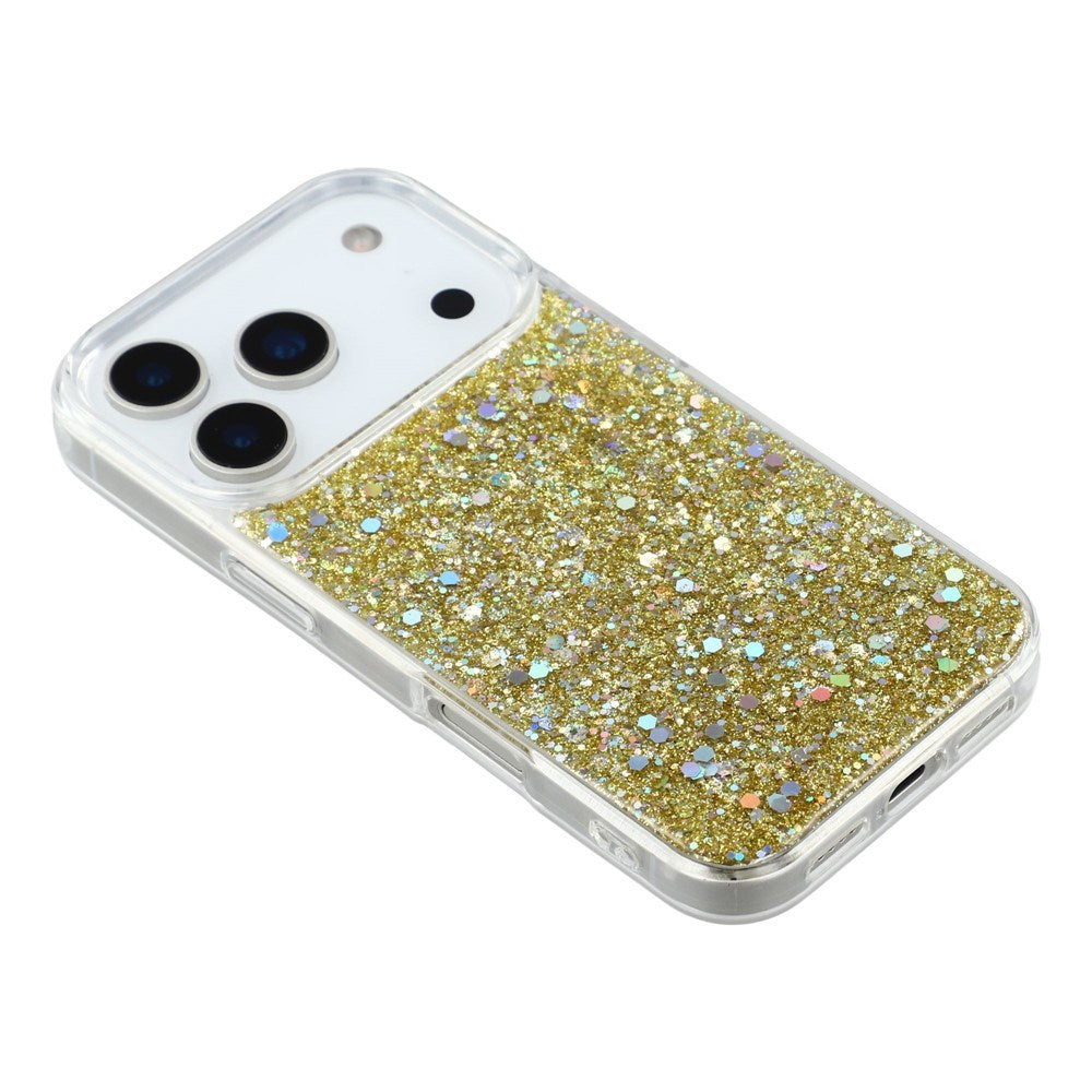 EIDERWOOD iPhone 17 Pro Glitter Deksel - Gull