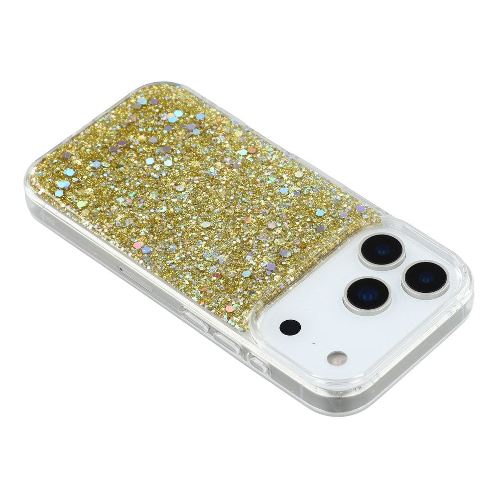 EIDERWOOD iPhone 17 Pro Glitter Deksel - Gull