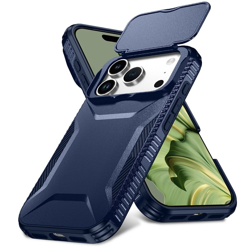 iPhone 18 Pro / 17 Pro EIDERWOOD Hybrid Plast Deksel m. Cam Slider - Blå