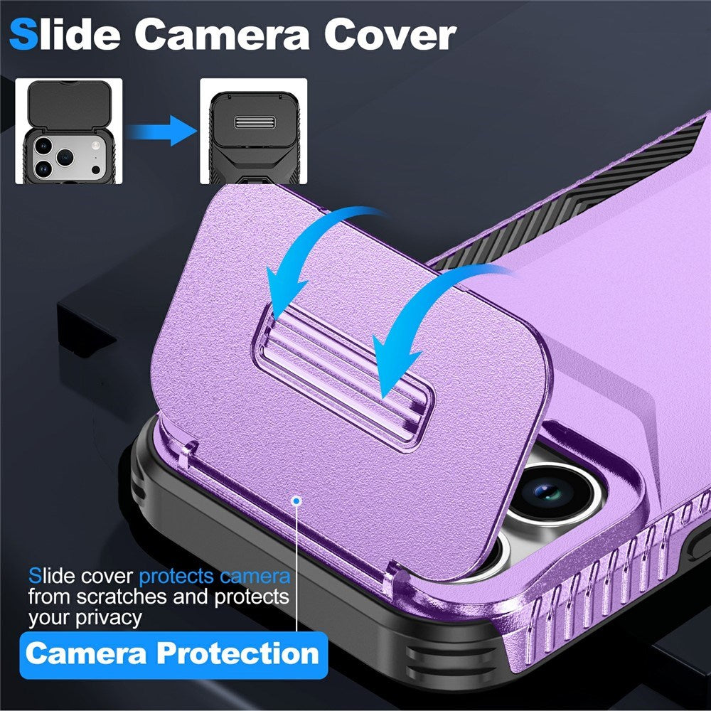 iPhone 18 Pro / 17 Pro EIDERWOOD Hybrid Plast Deksel m. Cam Slider - Lilla