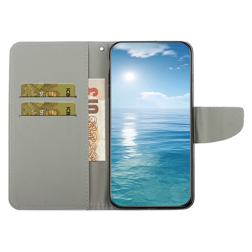 EIDERWOOD Samsung Galaxy A07 Kunstskinn Flip Deksel m. Lommebok & Stropp - Katter