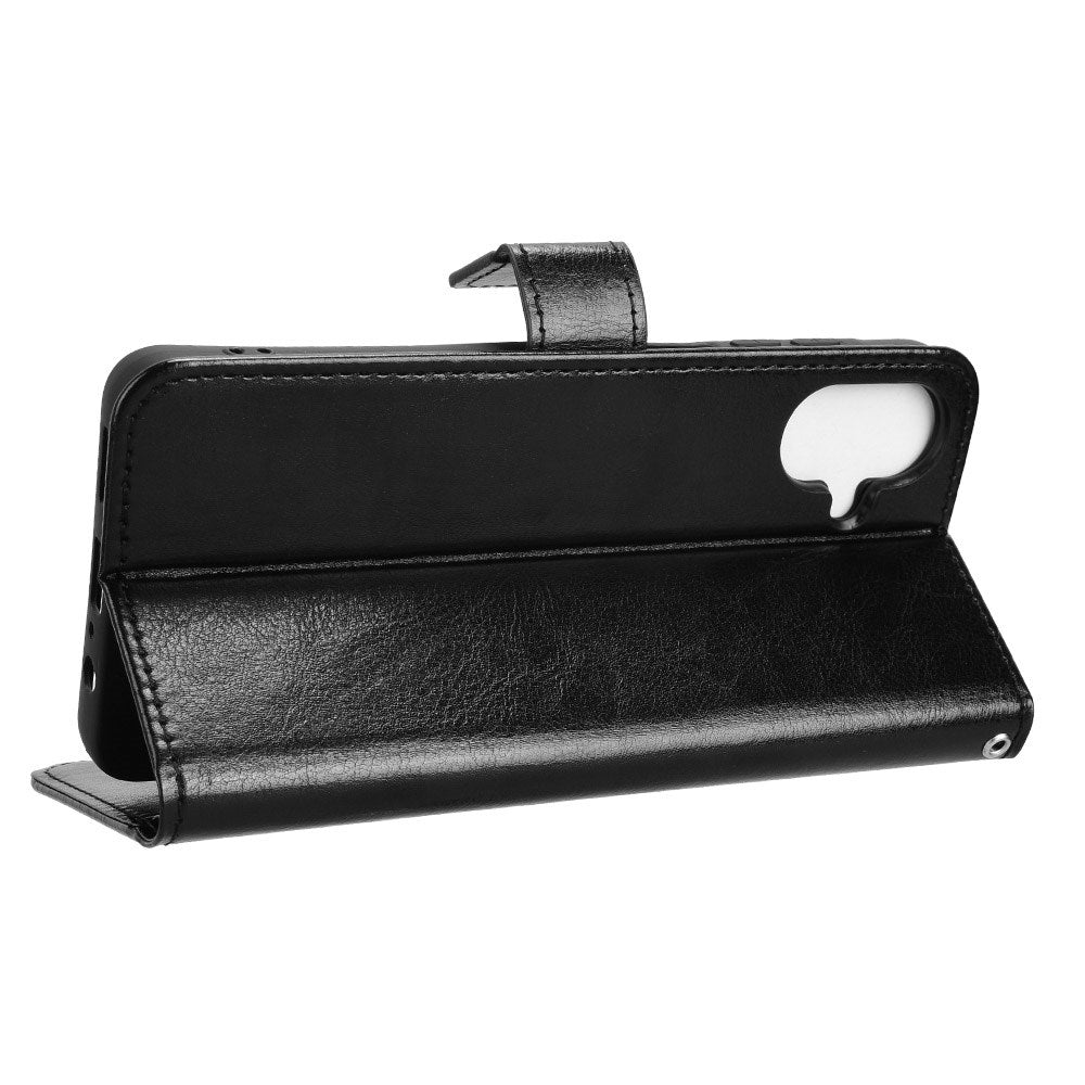 EIDERWOOD Samsung Galaxy A07 Kunstskinn Flip Deksel m. Strop - Svart