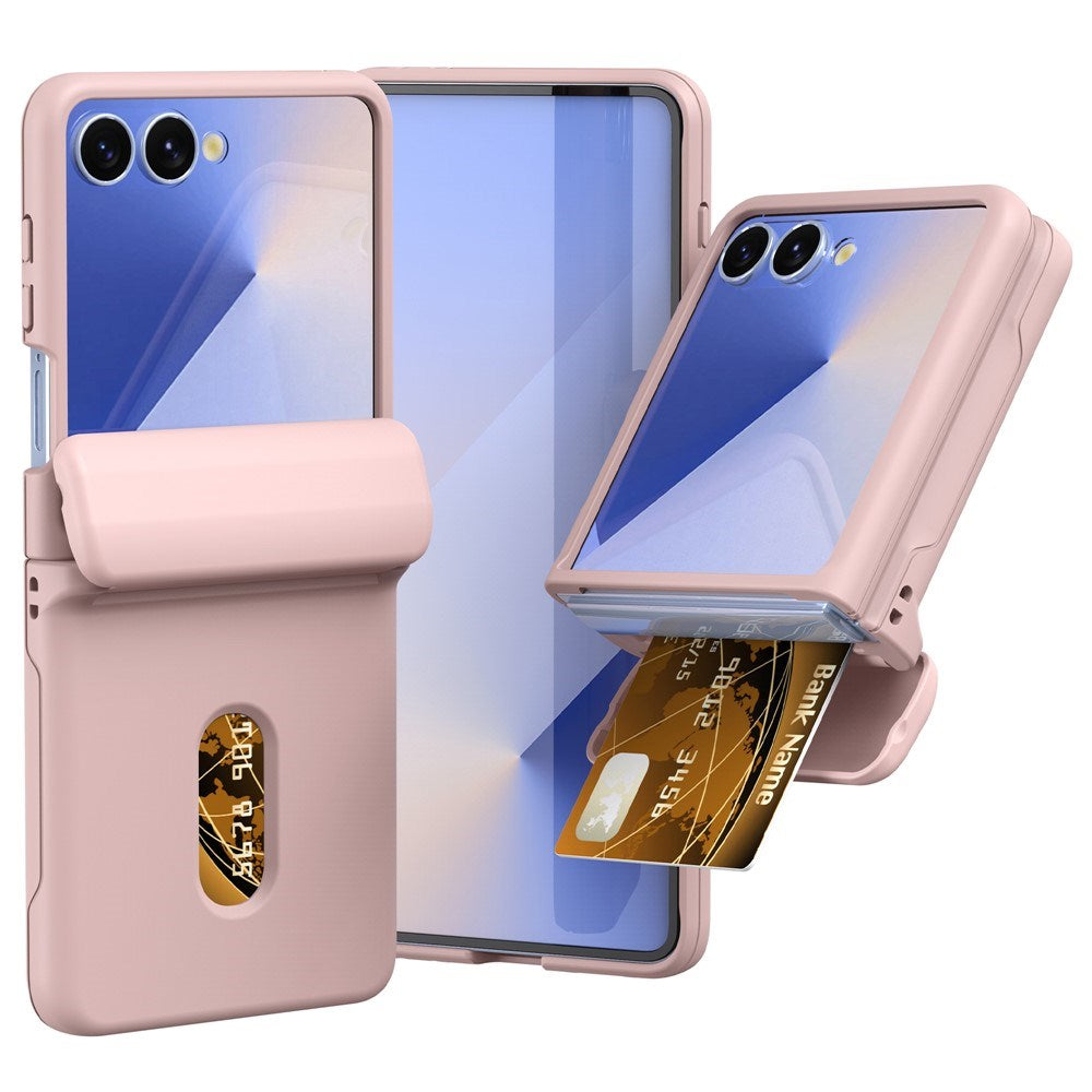 EIDERWOOD Samsung Galaxy Z Flip7 FE / Flip6 Hard Plast Deksel m. Kortholder - Rosa