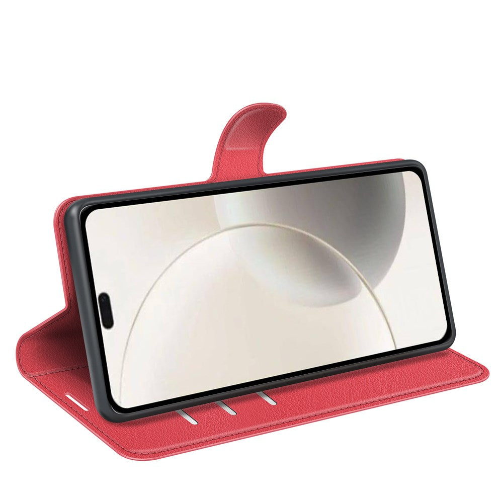 EIDERWOOD Honor 400 Smart Kunstskinn Flip Deksel m. Kortholder & Ståfunksjon - Rød