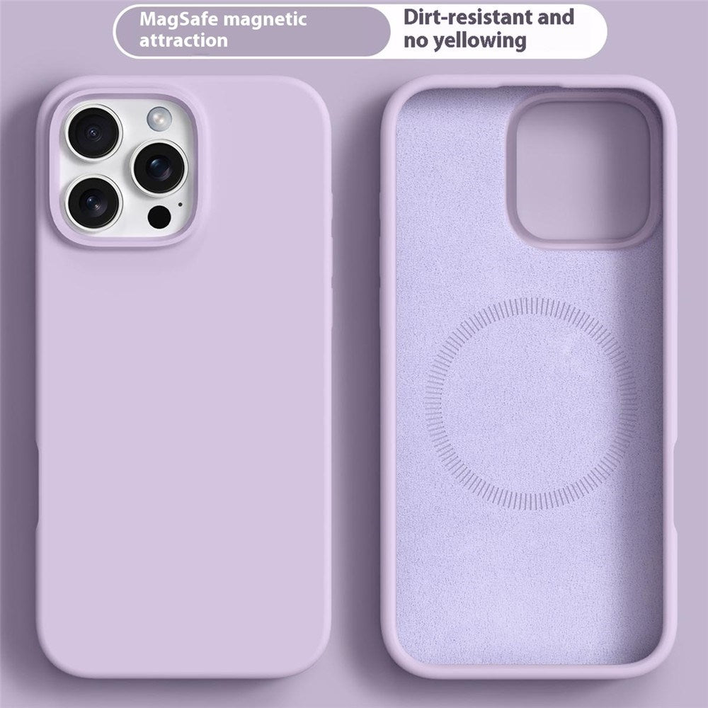 iPhone 16 Pro Max 2-i-1 Silikon & Hard Plast Deksel - MagSafe Kompatibel - Lilla