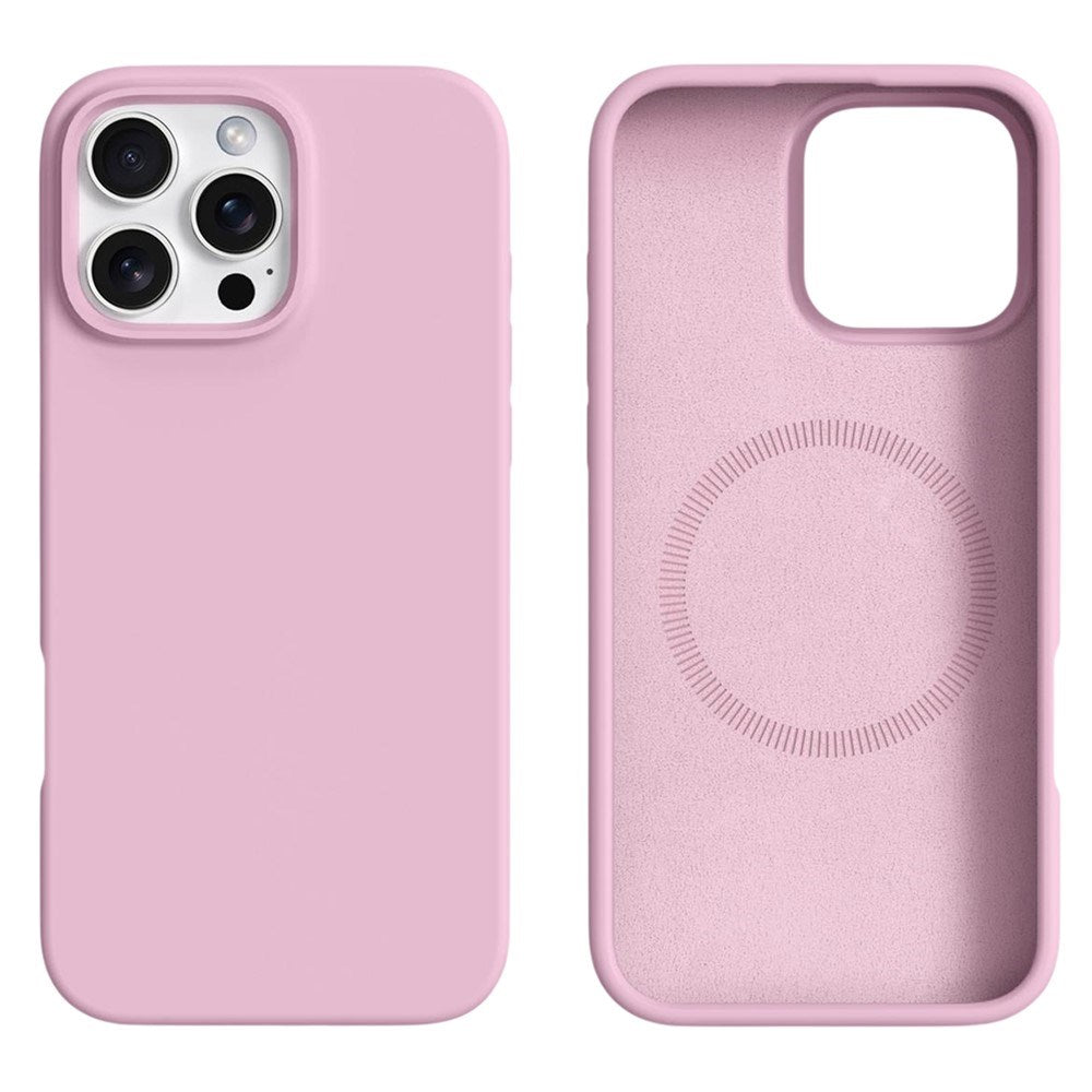 iPhone 16 Pro Max 2-i-1 Silikon & Hard Plast Deksel - MagSafe Kompatibel - Rosa
