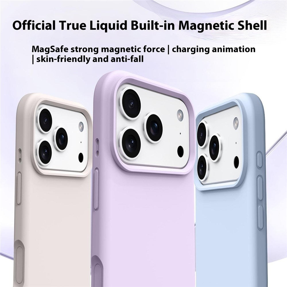 iPhone 17 Pro Max 2-i-1 Silikon- og Hard Plast Deksel – MagSafe-kompatibelt – Rosa