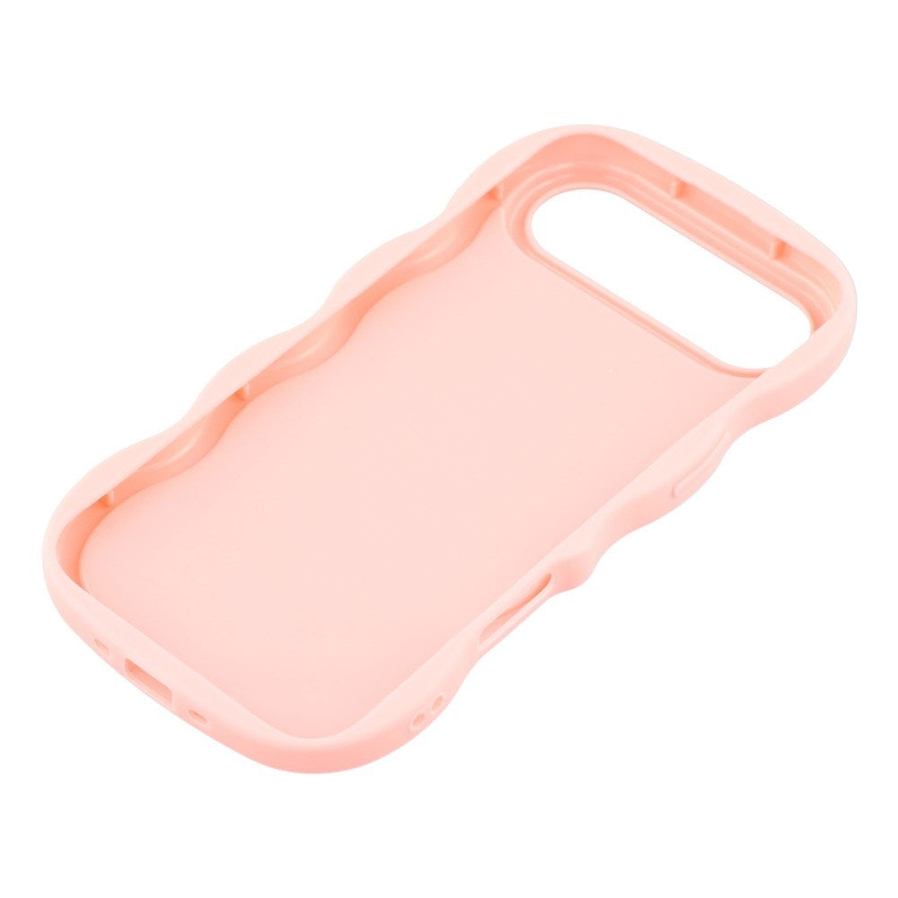 EIDERWOOD iPhone Air Fleksibelt Plast Wavy Deksel - Rosa