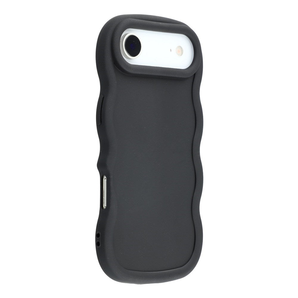 EIDERWOOD iPhone Air Fleksibelt Plast Wavy Deksel - Svart