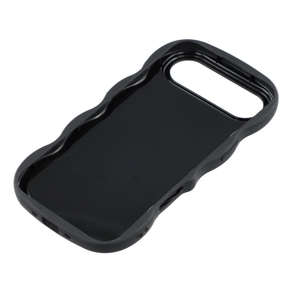 EIDERWOOD iPhone Air Fleksibelt Plast Wavy Deksel - Svart