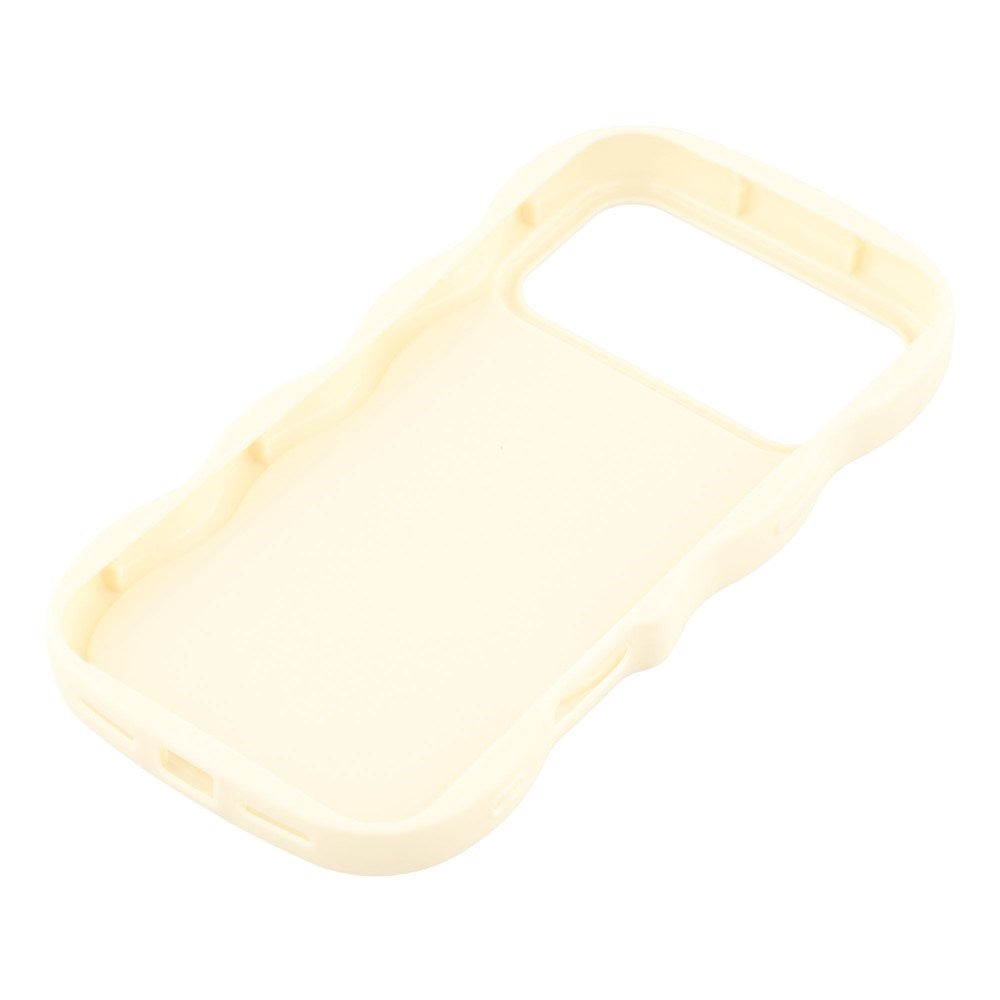 EIDERWOOD iPhone 17 Pro Max Fleksibelt Plast Wavy Deksel - Hvit