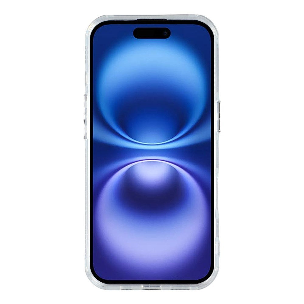 EIDERWOOD iPhone 17 Hybrid Plast Deksel m. Innebygd Kameralinsebeskyttelse - Perlemorsmønster / Hvit