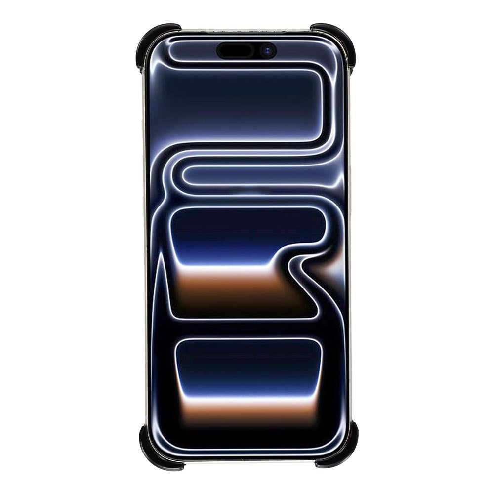 iPhone 17 Pro Todelt Metall Bumper Deksel m. Støttefunksjon & Linsebeskytter - Svart