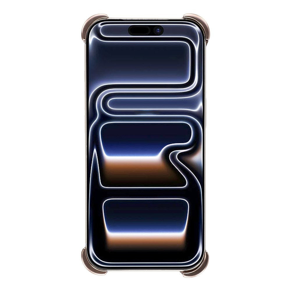 iPhone 17 Pro Todelt Metall Bumper Deksel m. Støttefunksjon & Linsebeskytter - Gull