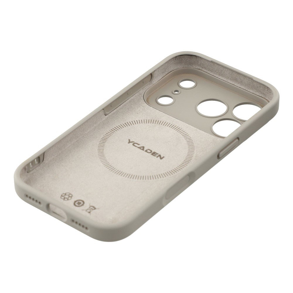 EIDERWOOD iPhone 17 Pro Max Fleksibelt Plast Deksel med Fôr Innvendig – MagSafe Kompatibel – Grå