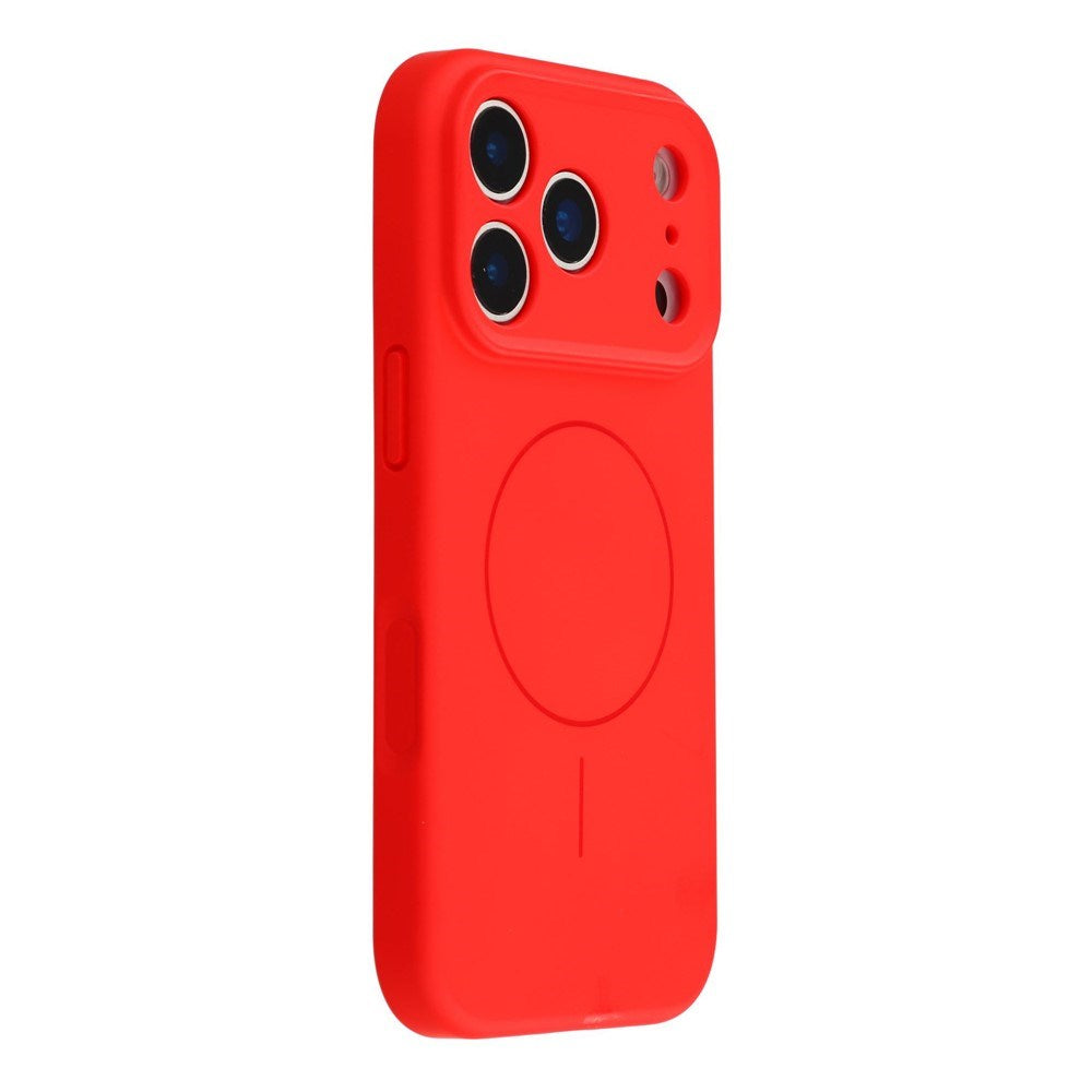 EIDERWOOD iPhone 17 Pro Max Fleksibelt Plast Deksel med Fôr Innvendig – MagSafe Kompatibel – Rød