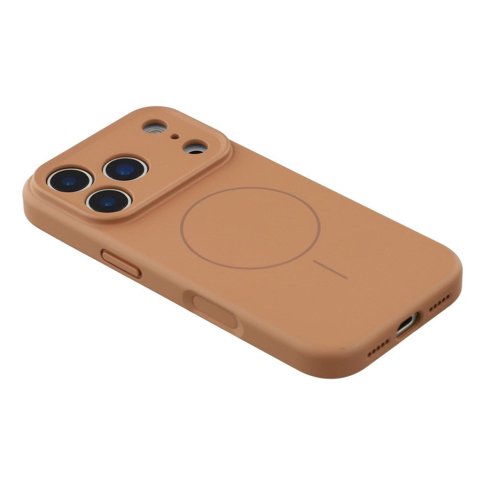 EIDERWOOD iPhone 17 Pro Fleksibelt Plast Deksel med Fôr Innvendig – MagSafe Kompatibel – Brun