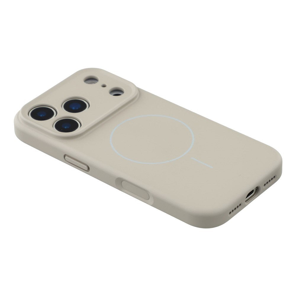 EIDERWOOD iPhone 17 Pro Fleksibelt Plast Deksel med Fôr Innvendig – MagSafe Kompatibel – Grå