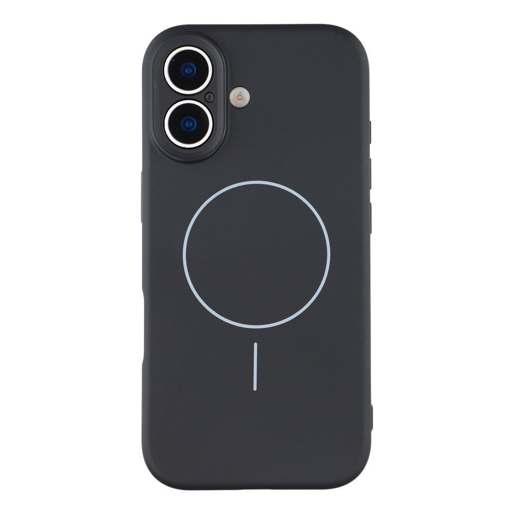 EIDERWOOD iPhone 17 Fleksibelt Plast Deksel med Fôr Innvendig – MagSafe Kompatibel – Svart