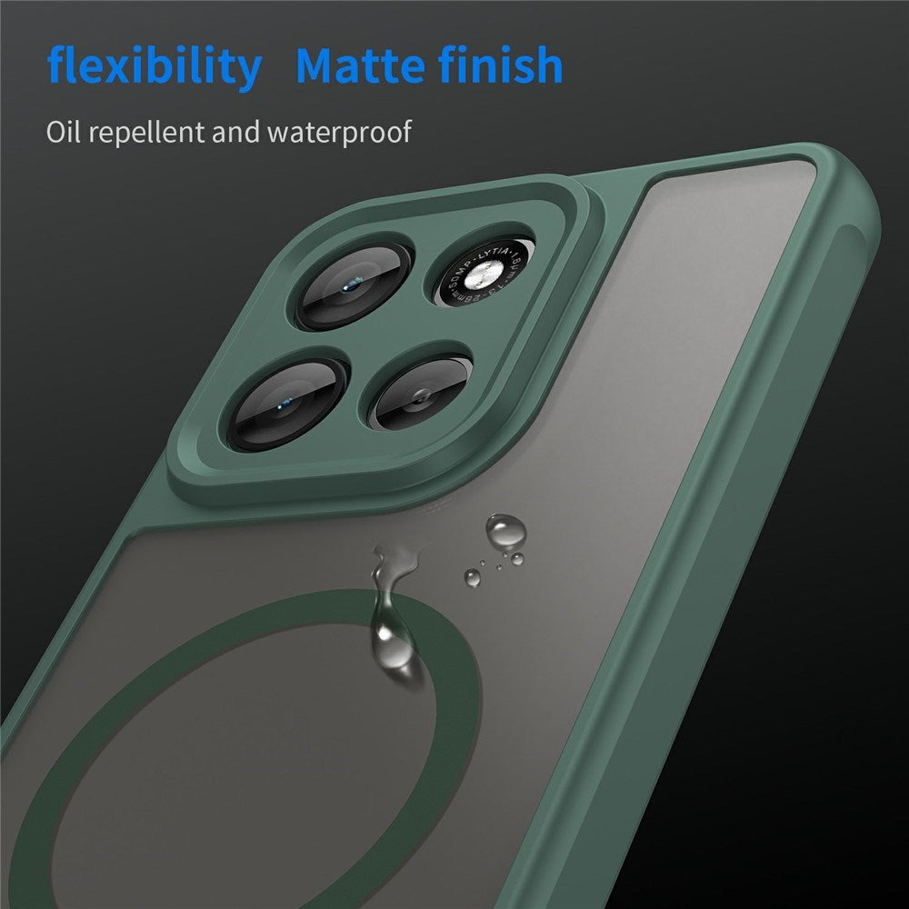 Motorola Moto G86 Power EIDERWOOD Hybrid Plast Deksel - MagSafe Kompatibel - Grønn