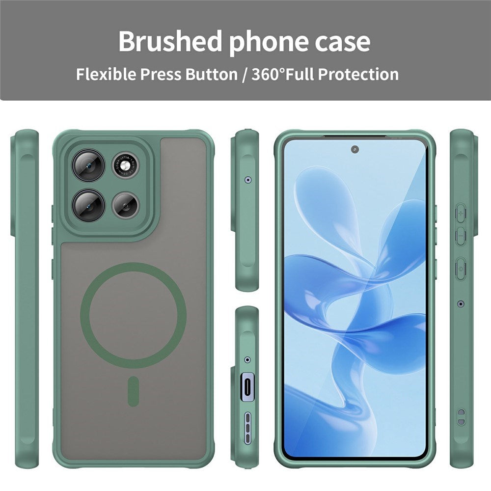 Motorola Moto G86 Power EIDERWOOD Hybrid Plast Deksel - MagSafe Kompatibel - Grønn