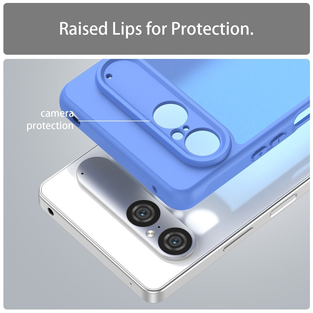 EIDERWOOD Sony Xperia 10 VII Matt Hybrid Deksel - Gjennomsiktig / Blå