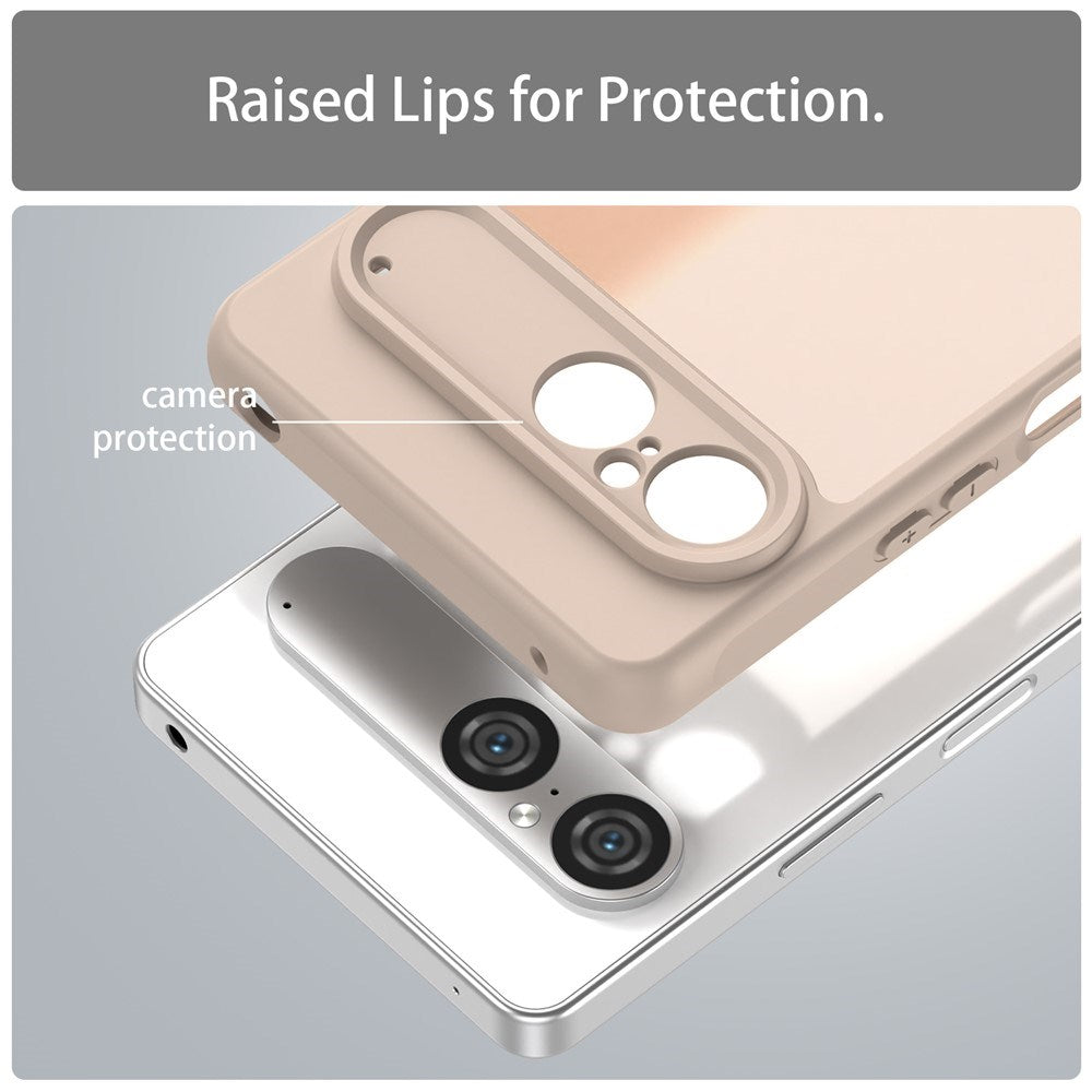 EIDERWOOD Sony Xperia 10 VII Matt Hybrid Deksel - Gjennomsiktig / Beige