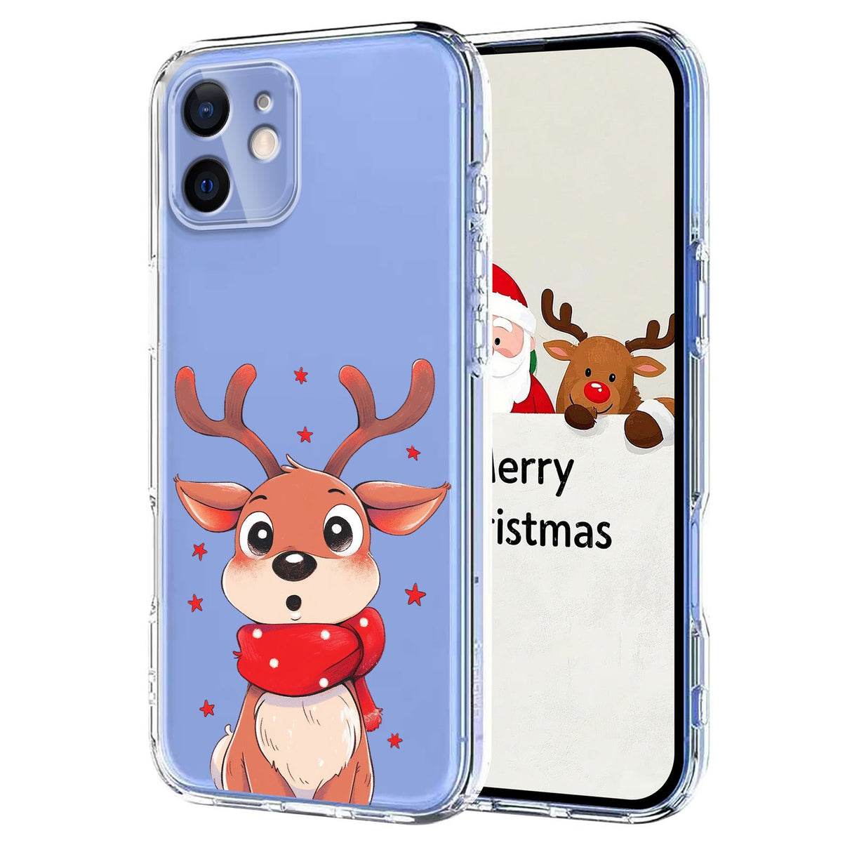 EIDERWOOD iPhone 11 Fleksibelt Plast Juledeksel med Motiv - Gjennomsiktig / Reinsdyr
