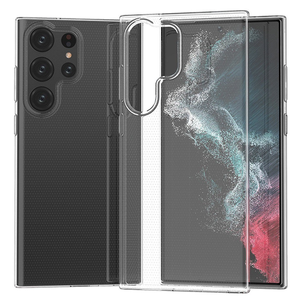 EIDERWOOD Samsung Galaxy S23 Ultra Fleksibelt Plast Deksel - Gjennomsiktig