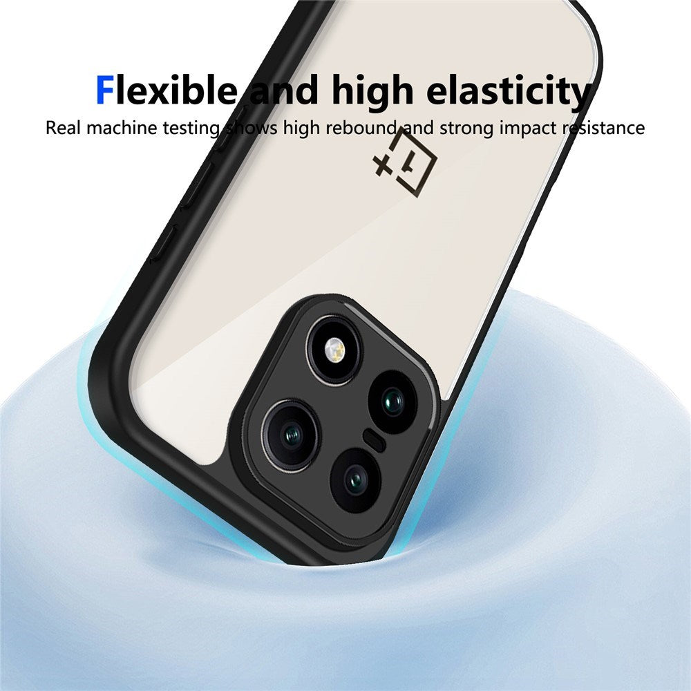 EIDERWOOD OnePlus 15 Fleksibelt Plast Deksel - Gjennomsiktig/Svart