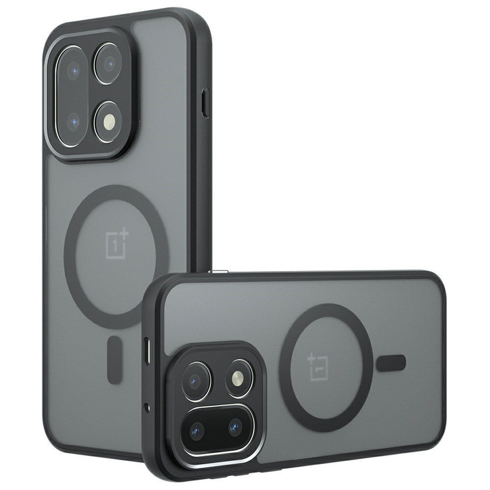 EIDERWOOD OnePlus 15 Matt MagSafe-Deksel – Transparent/Svart