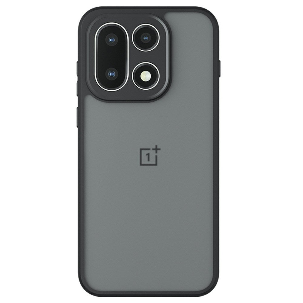 EIDERWOOD OnePlus 15 Fleksibelt Plast Deksel - Gjennomsiktig/Svart