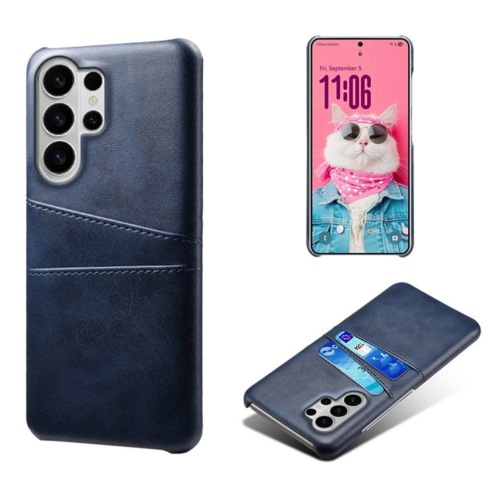 Samsung Galaxy S26 Ultra EIDERWOOD Kunstskinn Deksel m. Kortholder - Blå