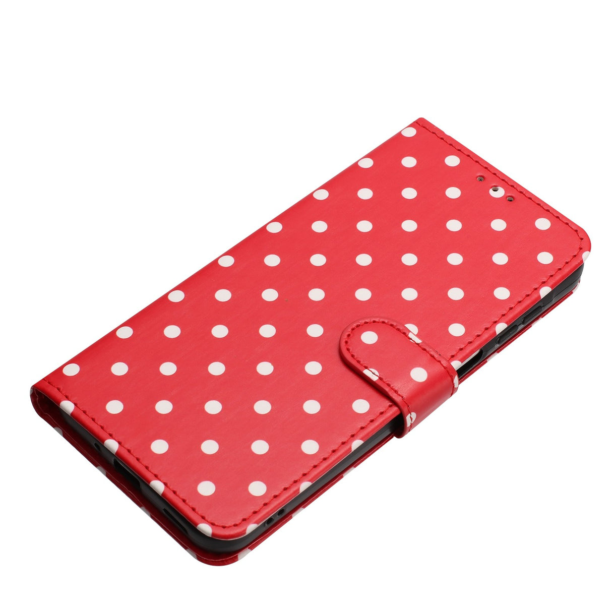 EIDERWOOD Xiaomi 17 Pro Max Kunstskinn Flip Deksel m. Polka Design - Rød