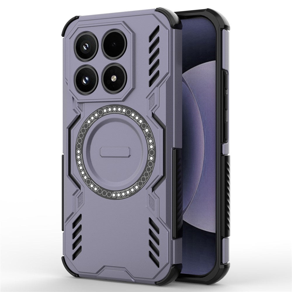 Xiaomi 17 EIDERWOOD Hybrid Håndverkerdeksel m. Varmeutslipp - Lilla