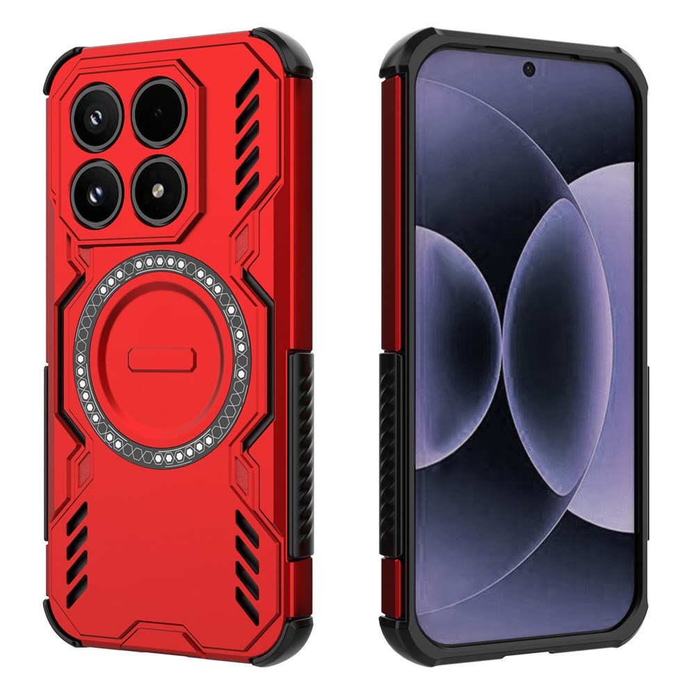Xiaomi 17 EIDERWOOD Hybrid Håndverkerdeksel m. Varmeutslipp - Rød