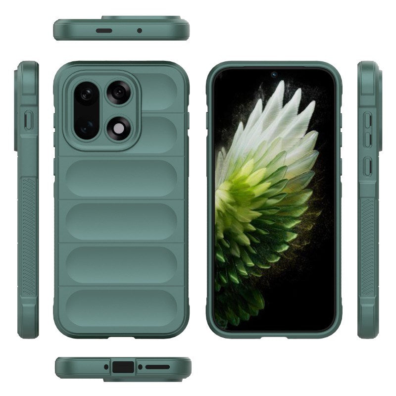 EIDERWOOD OnePlus 15 Håndverker Bakdeksel + Skjermbeskytter i Herdet Glass - Grønn