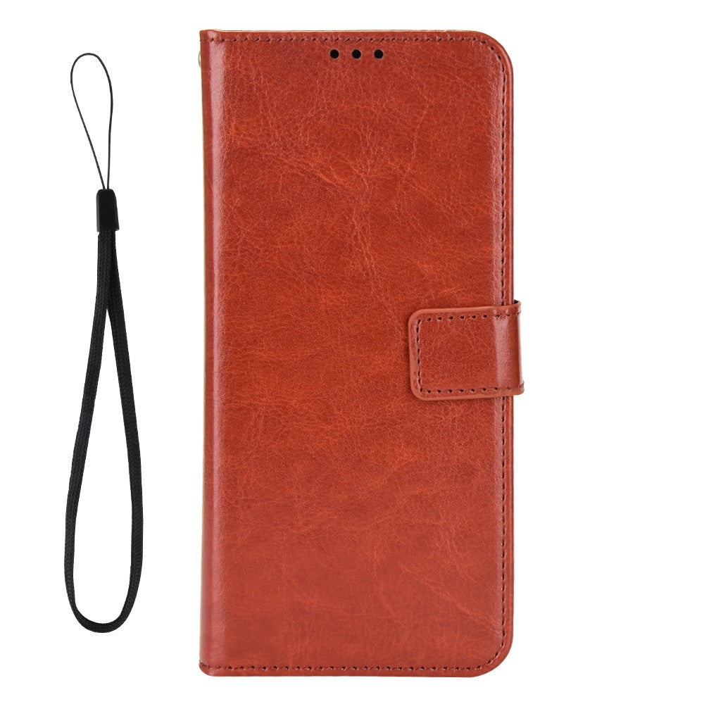 Motorola Edge 70 EIDERWOOD Kunstskinn Deksel med Stropp & Kortholder – Brun