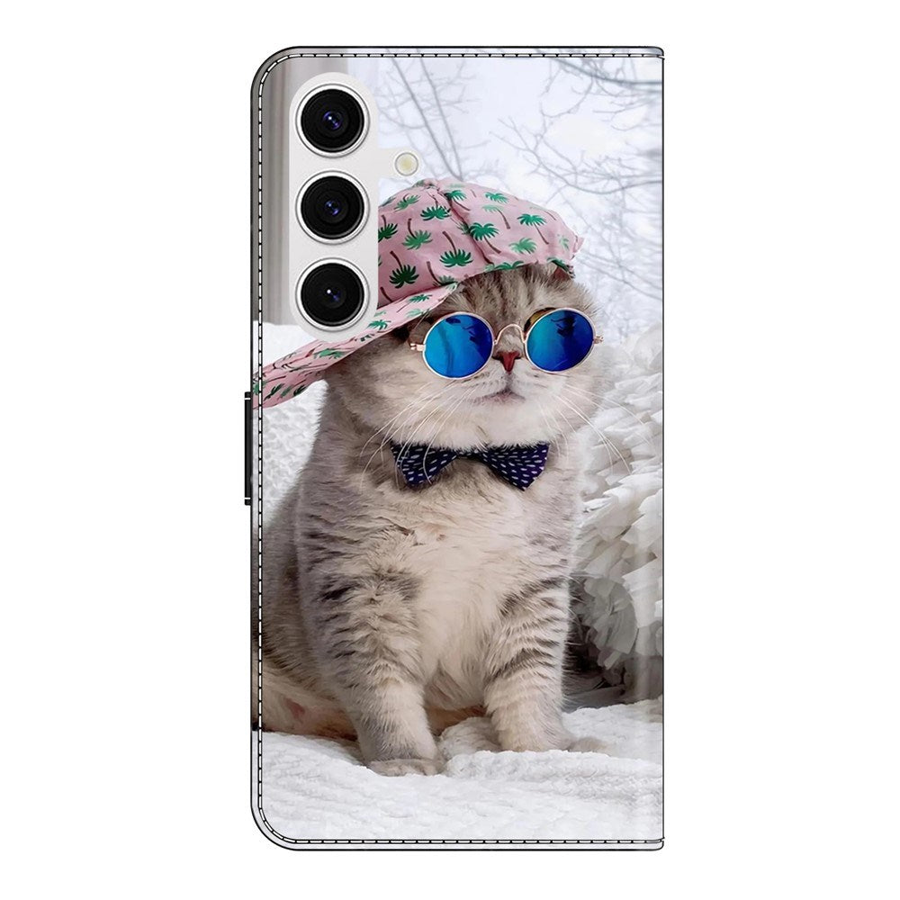 Samsung Galaxy S26+ (Plus) EIDERWOOD Kunstskinn Flip Deksel m. Print - Katt