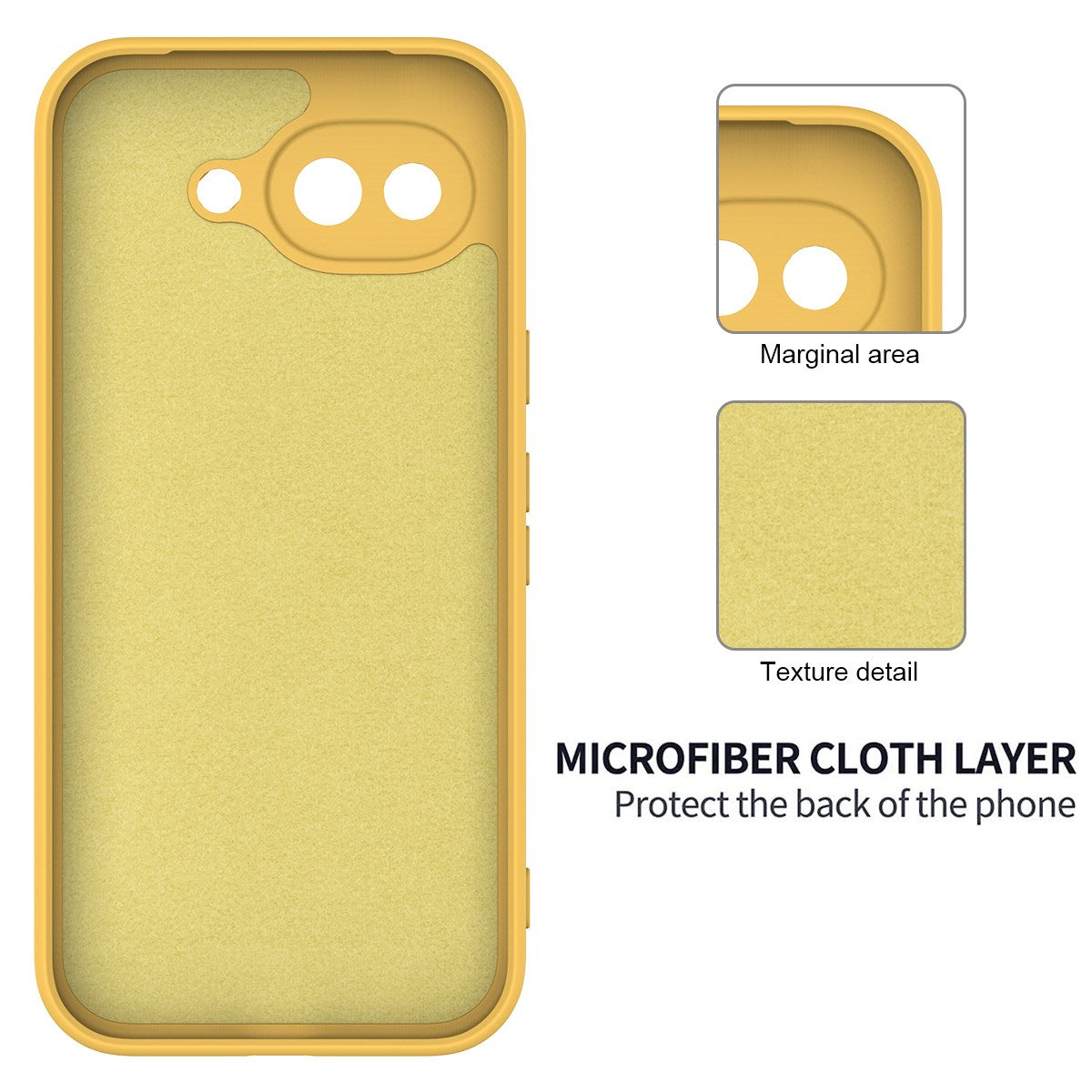 Google Pixel 10a EIDERWOOD Fôret Silikon Deksel m. Rem - Gul