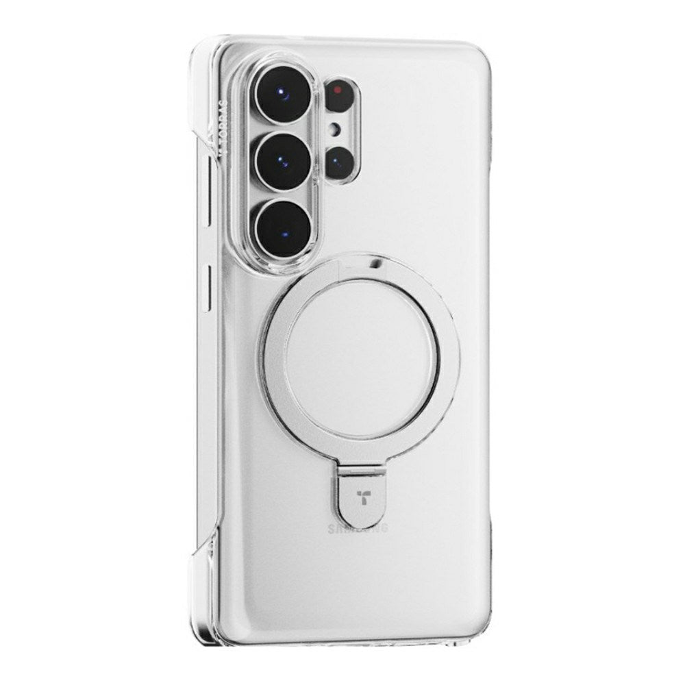 Samsung Galaxy S26 Ultra TORRAS Ostand Q1 Slim Hard Plast Deksel m. Kickstand – MagSafe Kompatibel – Gjennomsiktig