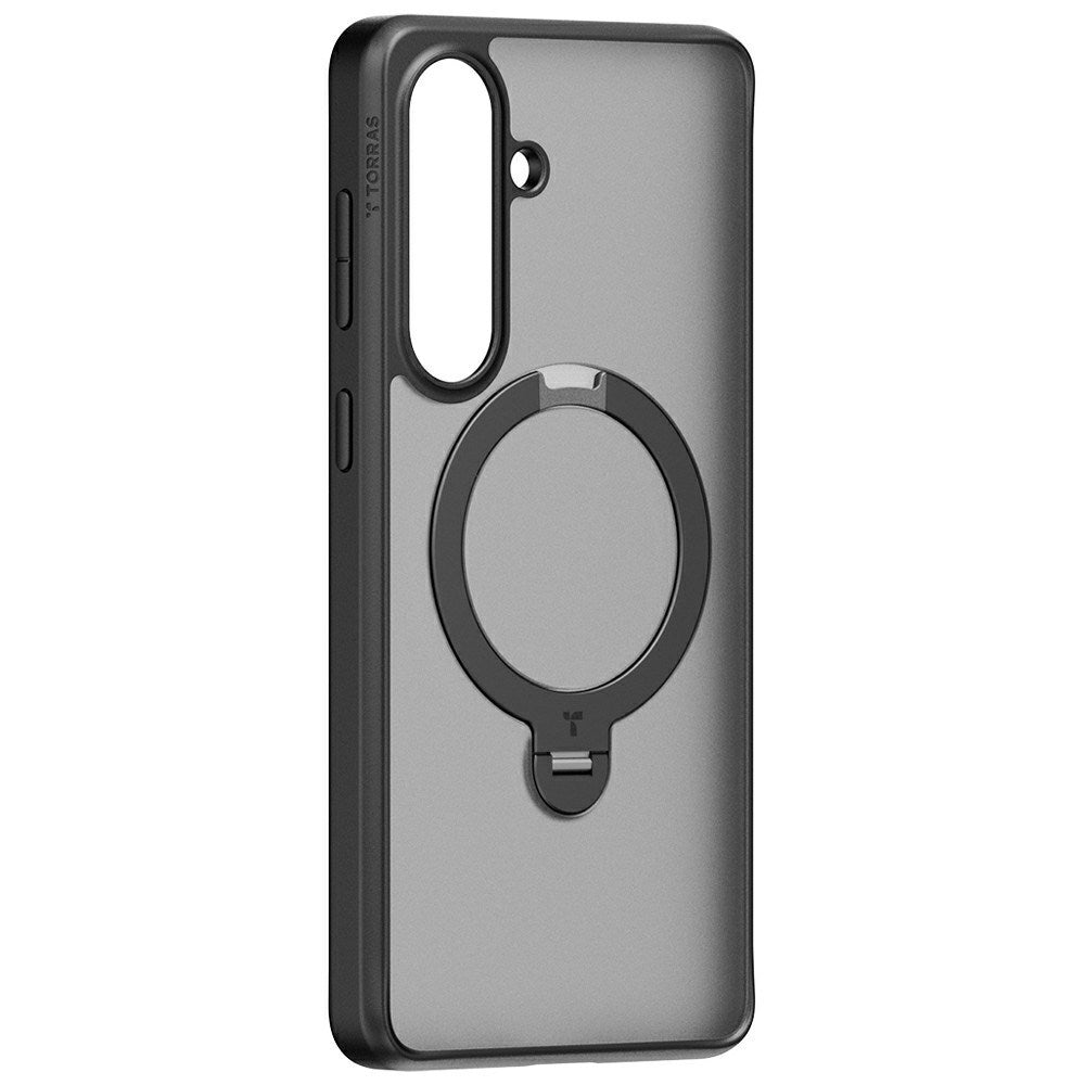 Samsung Galaxy S26 TORRAS Ostand Q3 Spin Hybrid Plast Deksel m. Kickstand - MagSafe Kompatibel - Svart