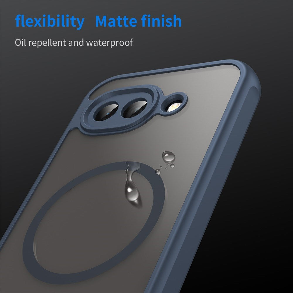 Google Pixel 10a EIDERWOOD Matt Hybrid Plast Deksel - MagSafe Kompatibel - Blå