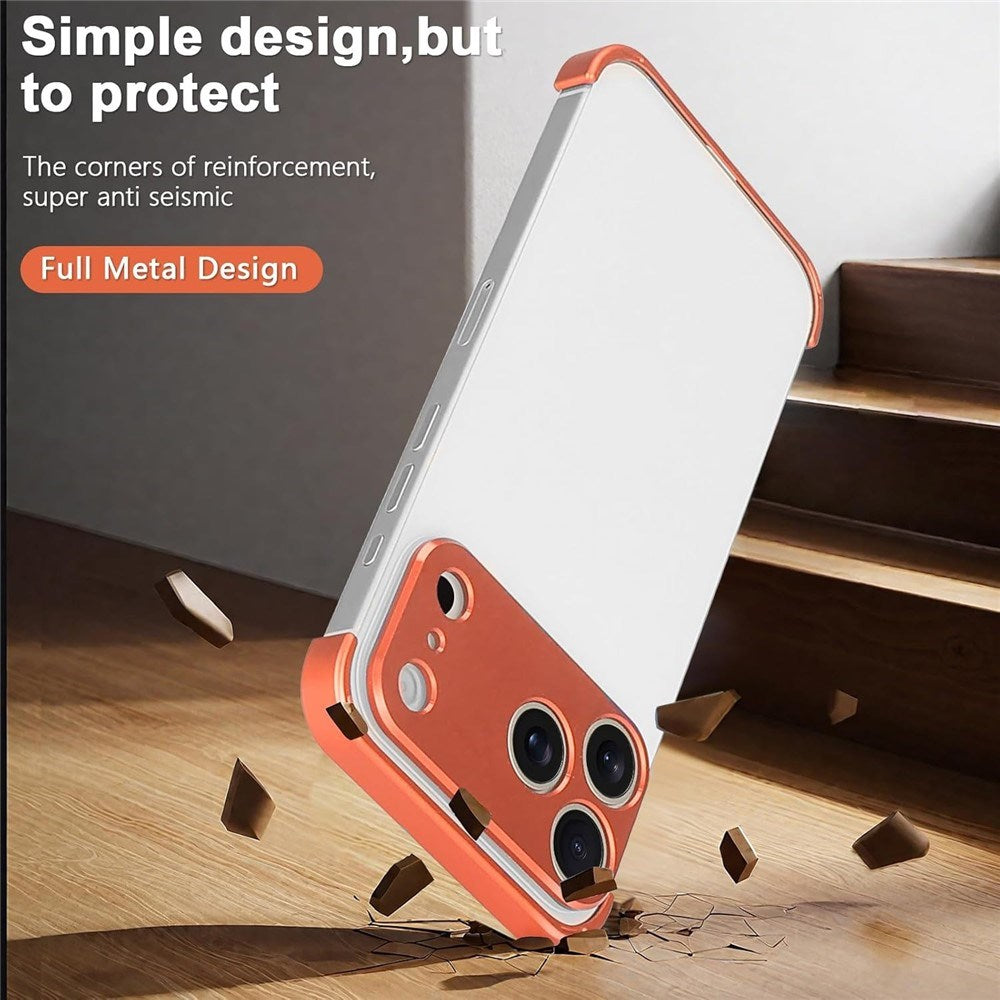 iPhone 17 Pro Max Todelt Bumper Deksel m. Kamerabeskytter - Oransje