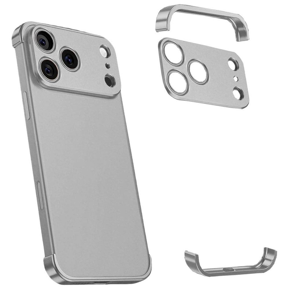 iPhone 17 Pro Max Todelt Bumper Deksel m. Kamerabeskytter - Grå