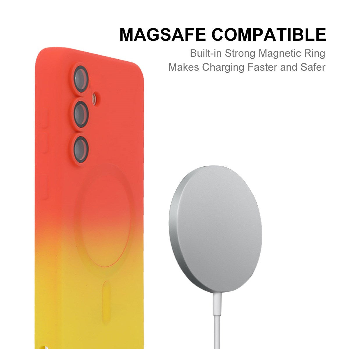 Samsung Galaxy A57 ENKAY Gradient Silikon Deksel - Rosa / Blå