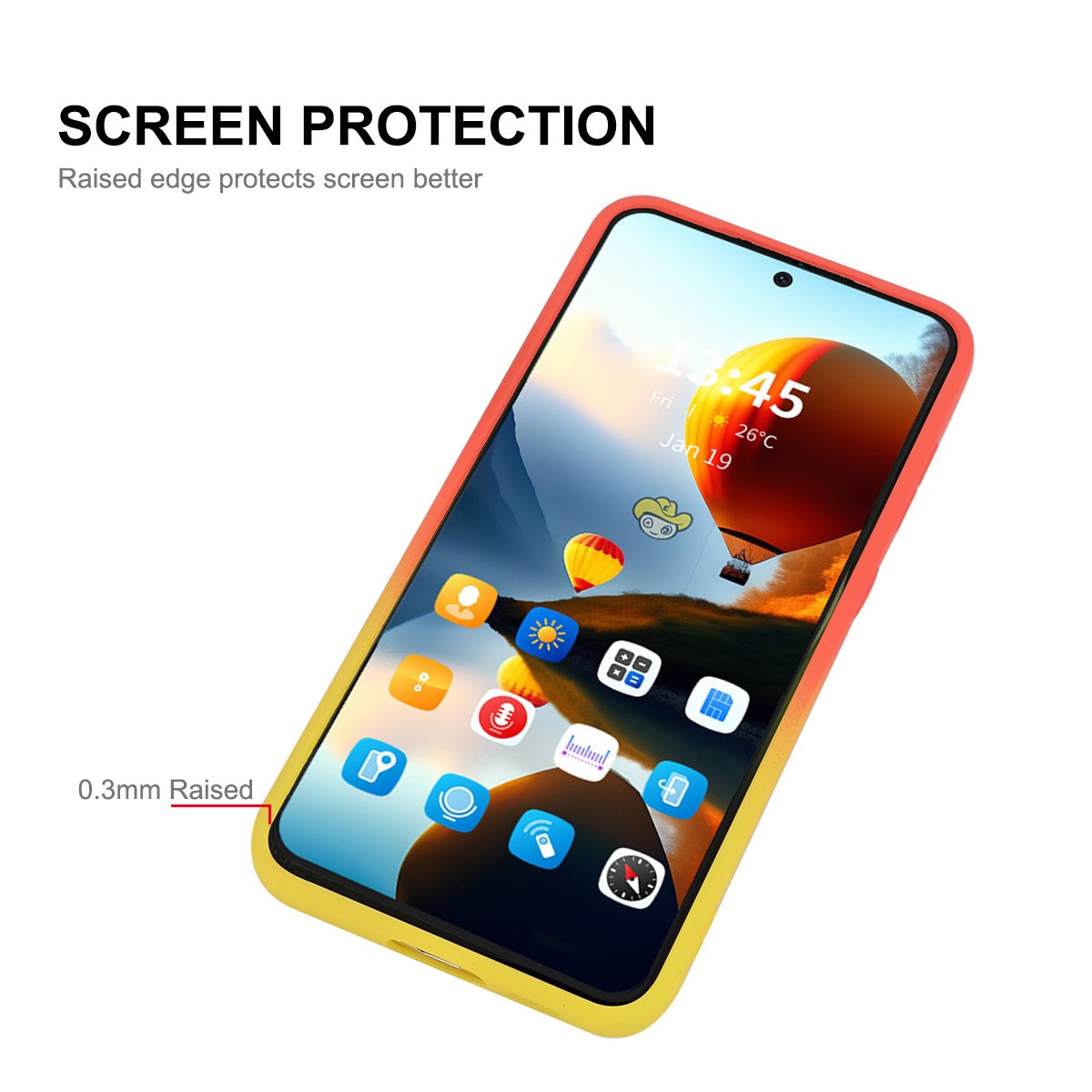 Samsung Galaxy A57 ENKAY Gradient Silikon Deksel - Blå / Svart