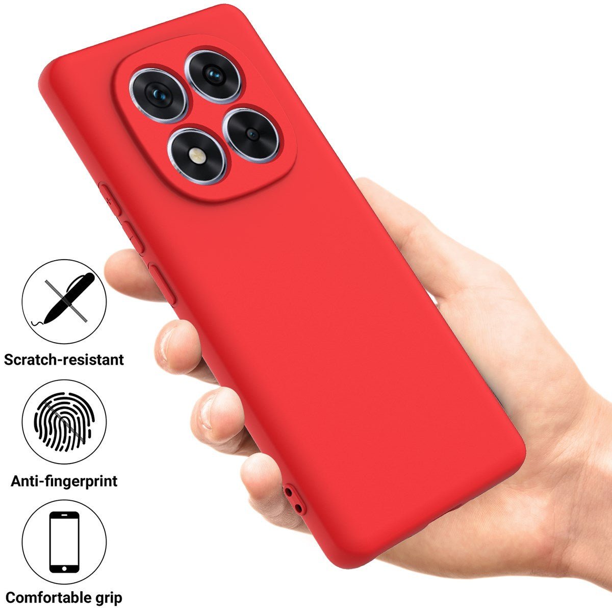 Xiaomi Redmi Note 15 Pro (5G) EIDERWOOD Silikon Deksel m. Rem - Rød