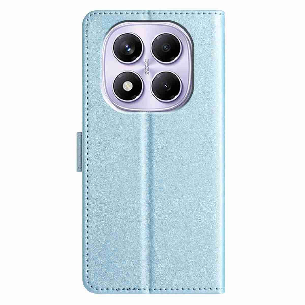 Xiaomi Redmi Note 15 (5G) / Poco M8 (5G) EIDERWOOD Kunstskinn Flip Deksel m. Stropp – Blå