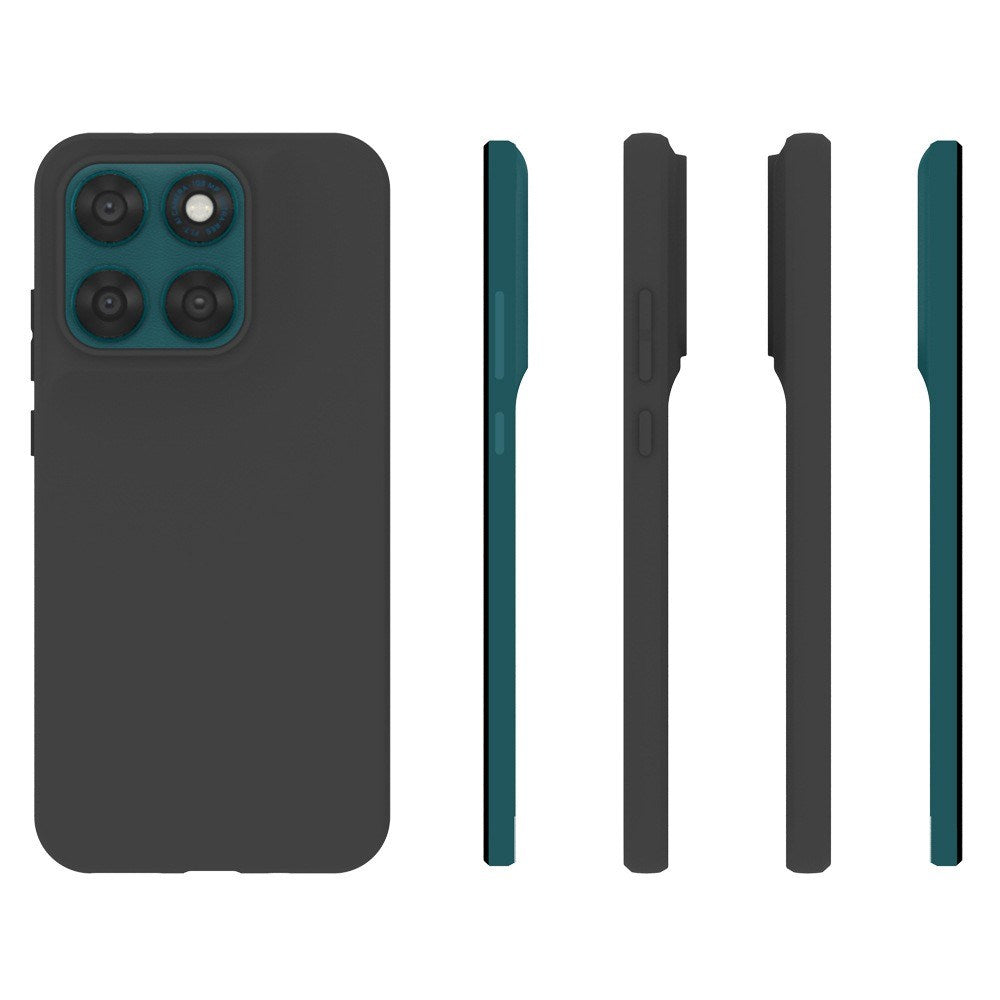 Motorola Moto G77 / G67 EIDERWOOD Matt Fleksibel Plast Deksel - Svart